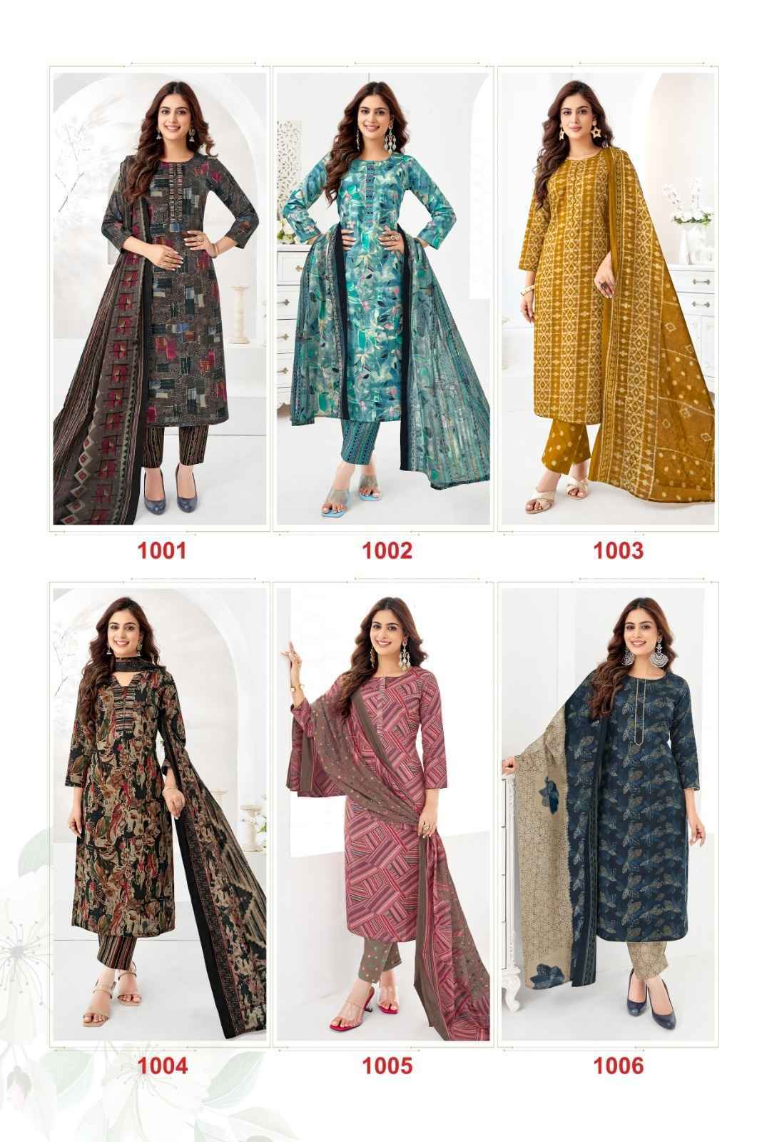 Jash Pushpa Vol 1 Cotton Readymade Suits - Surat Wholesale Market (12 pcs Catalogue )