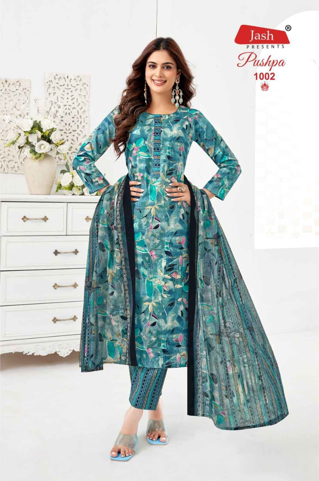 Jash Pushpa Vol 1 Cotton Readymade Suits - Surat Wholesale Market (12 pcs Catalogue )