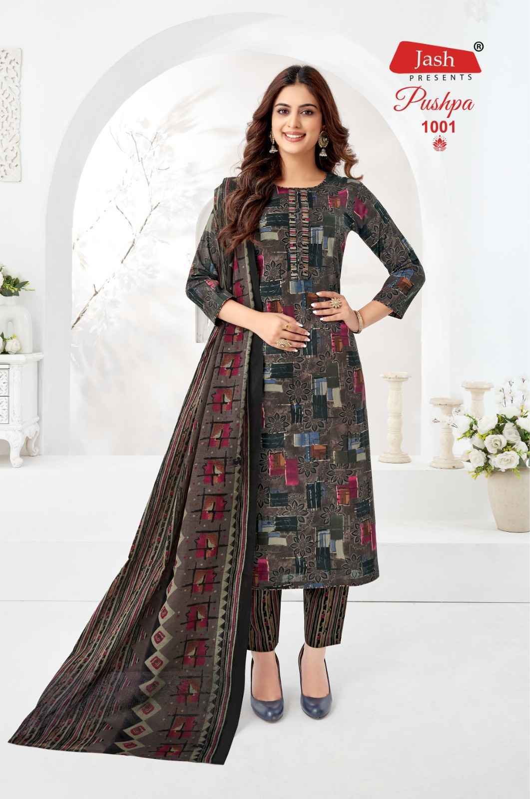 Jash Pushpa Vol 1 Cotton Readymade Suits - Surat Wholesale Market (12 pcs Catalogue )