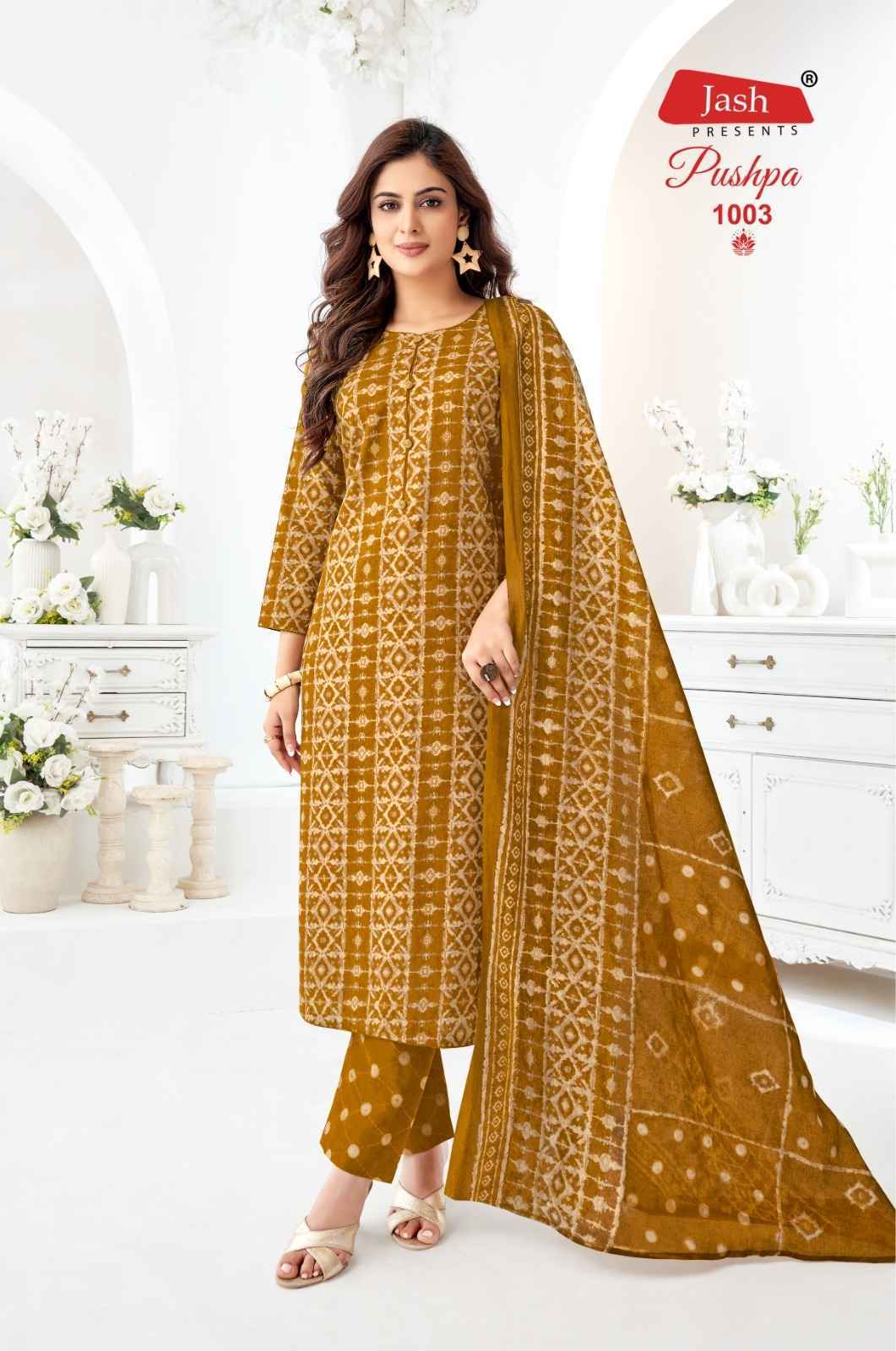 Jash Pushpa Vol 1 Cotton Readymade Suits - Surat Wholesale Market (12 pcs Catalogue )