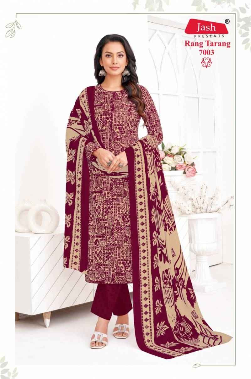 Jash Rang Tarang Vol 7 Cotton Printed Dress Material Wholesale Surat (10 Pcs Catalogue )