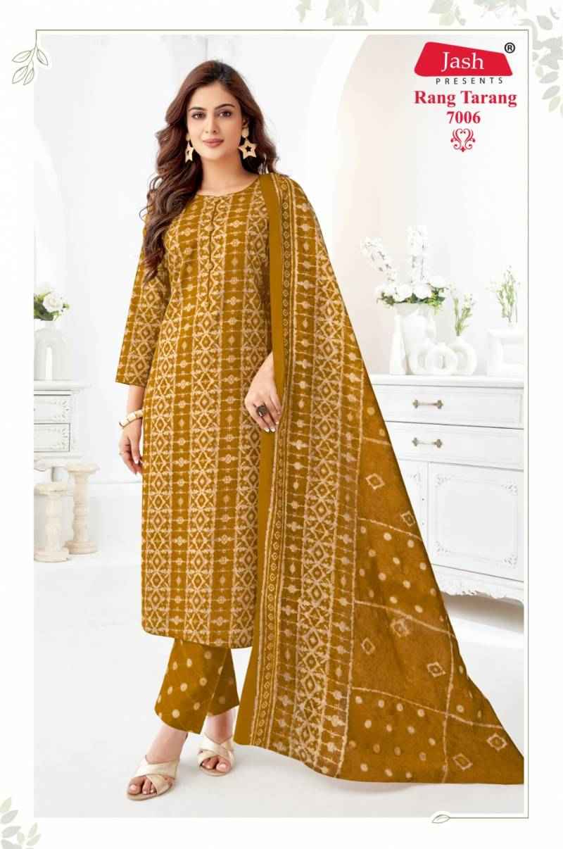 Jash Rang Tarang Vol 7 Cotton Printed Dress Material Wholesale Surat (10 Pcs Catalogue )