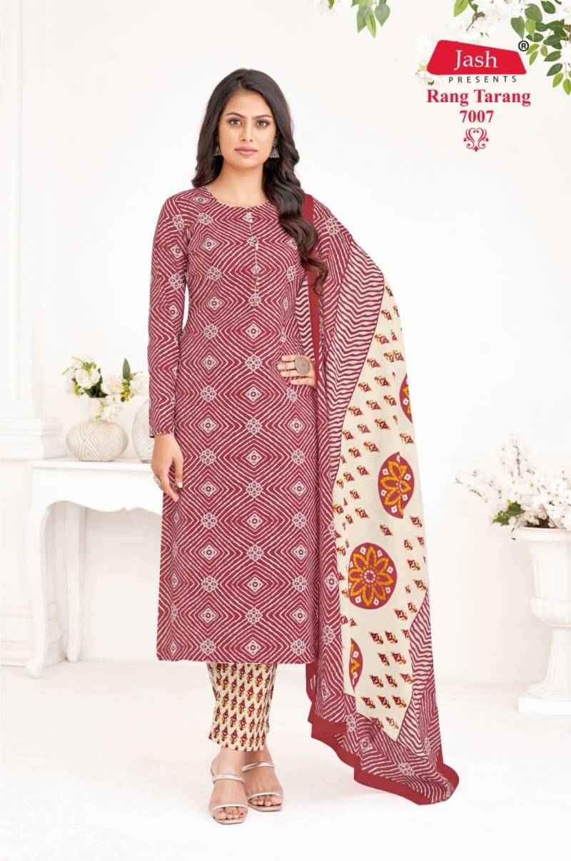 Jash Rang Tarang Vol 7 Cotton Printed Dress Material Wholesale Surat (10 Pcs Catalogue )