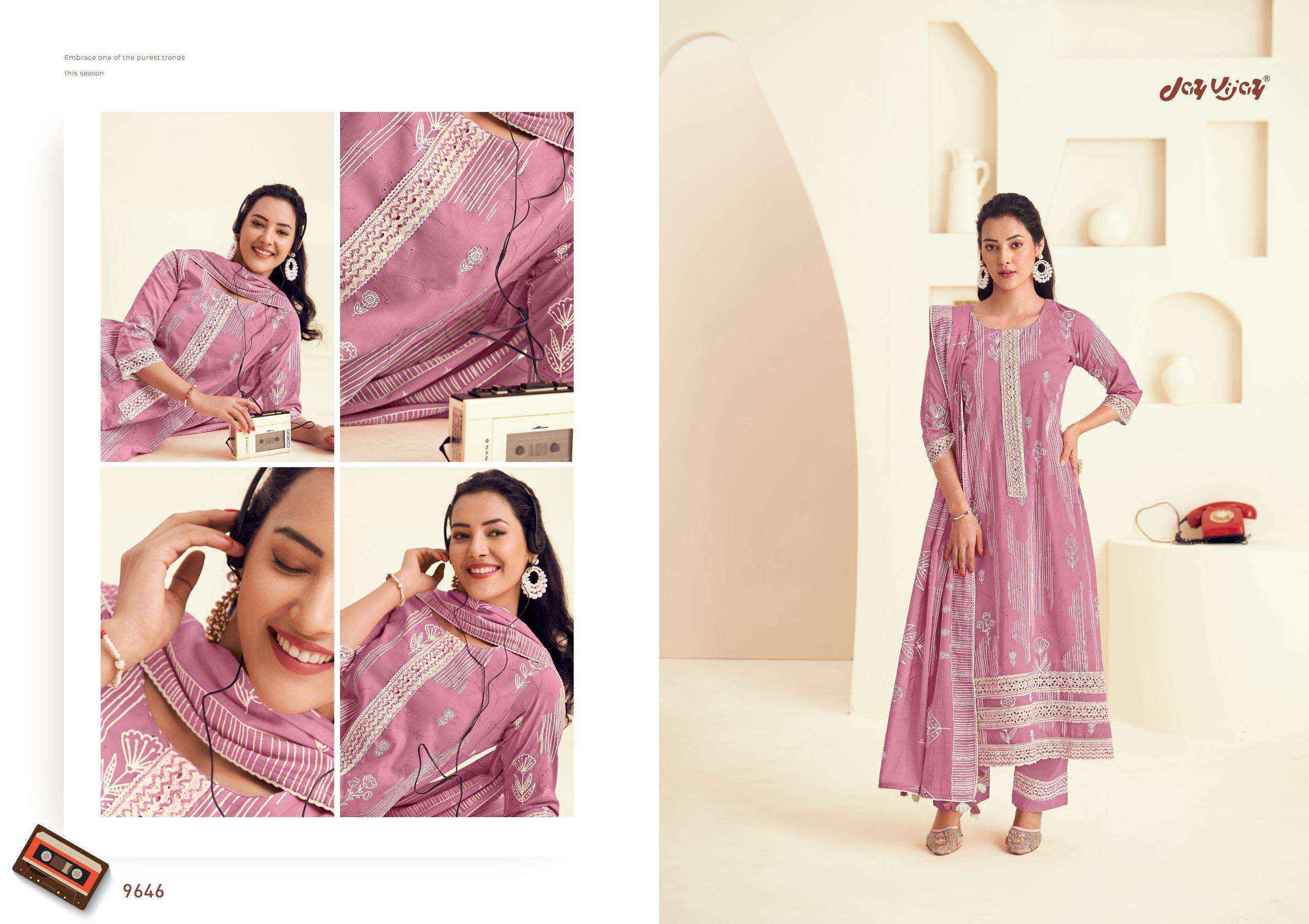 Jay Vijay Forever Girl Ethnic Wear Cotton Salwar Kameez Wholesale Price ( 7 Pcs Catalog )