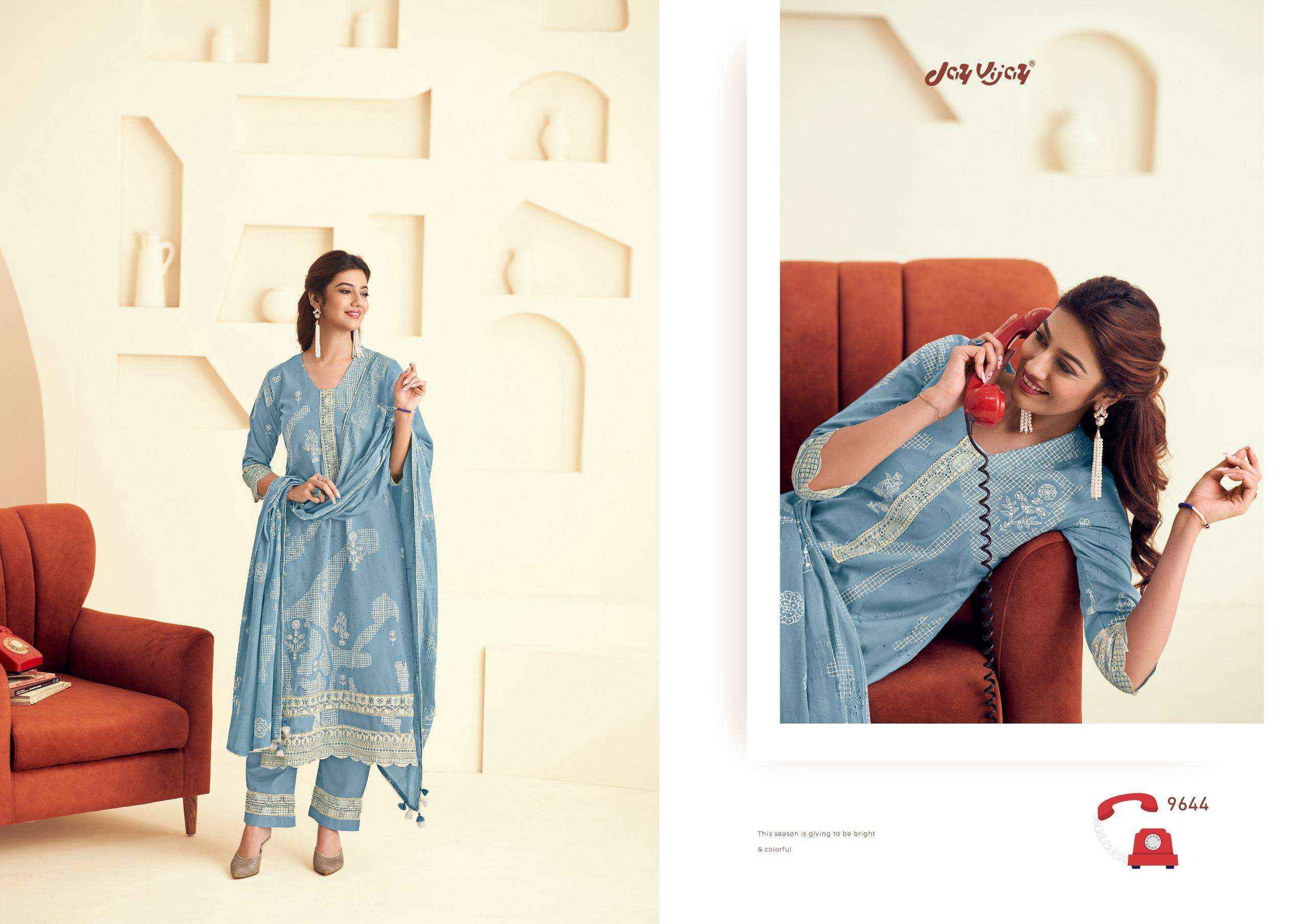 Jay Vijay Forever Girl Ethnic Wear Cotton Salwar Kameez Wholesale Price ( 7 Pcs Catalog )