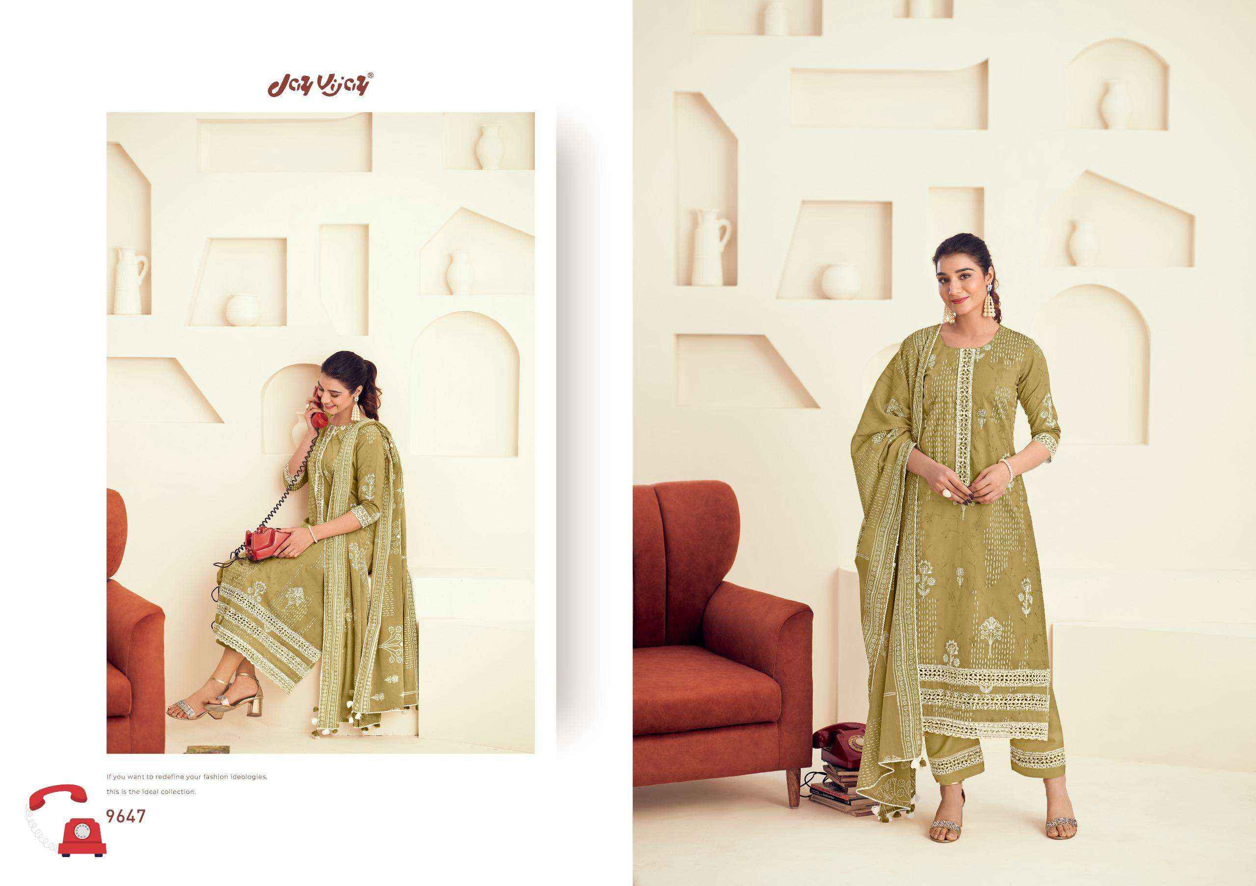 Jay Vijay Forever Girl Ethnic Wear Cotton Salwar Kameez Wholesale Price ( 7 Pcs Catalog )