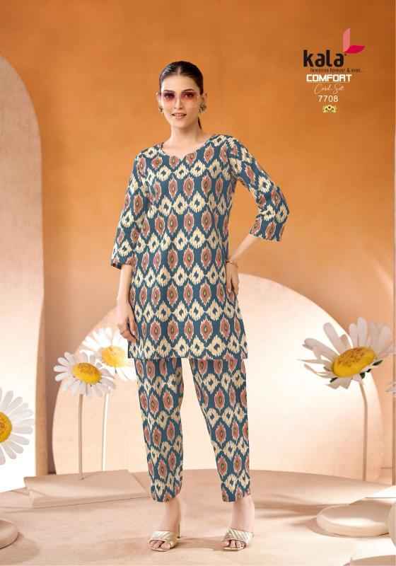 Kala Comfort Cord Set Vol 2 Cotton Printed Co Ord Set Wholesale Surat ( 12 Pcs Catalogue )