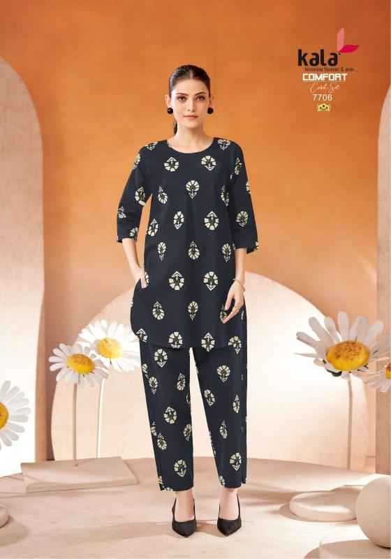 Kala Comfort Cord Set Vol 2 Cotton Printed Co Ord Set Wholesale Surat ( 12 Pcs Catalogue )