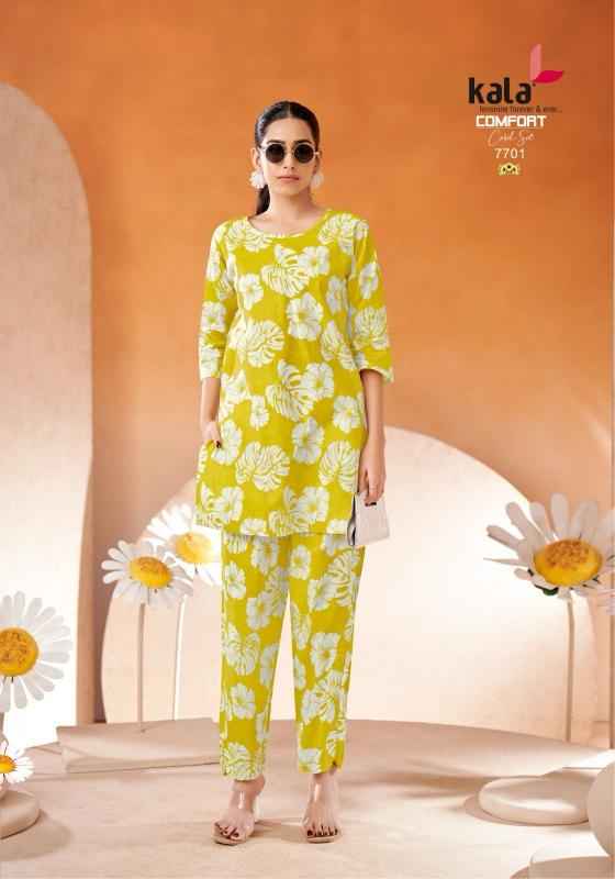 Kala Comfort Cord Set Vol 2 Cotton Printed Co Ord Set Wholesale Surat ( 12 Pcs Catalogue )
