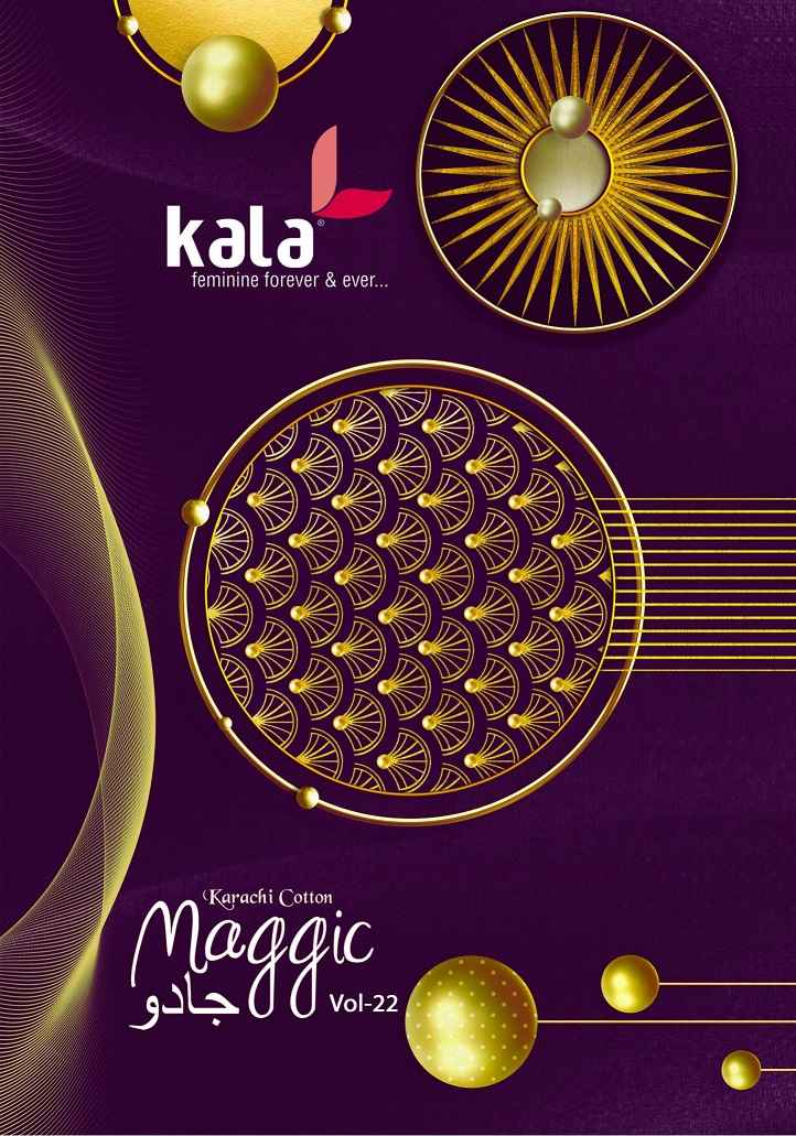 Kala Maggic Vol 22 Suits Wholesale - Cotton Dress Material ( 12 pcs Catalogue )