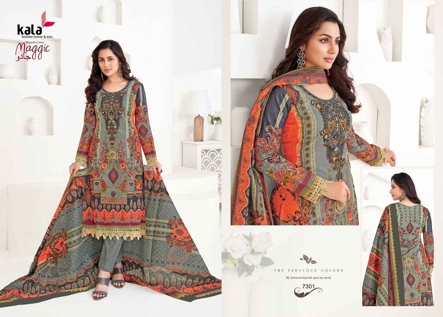 Kala Maggic Vol 22 Suits Wholesale - Cotton Dress Material ( 12 pcs Catalogue )