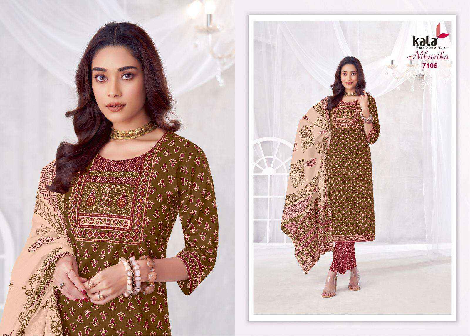 Kala Niharika Vol 4 Cotton Dress Material - Surat Wholesale Market ( 8 pcs Catalogue )