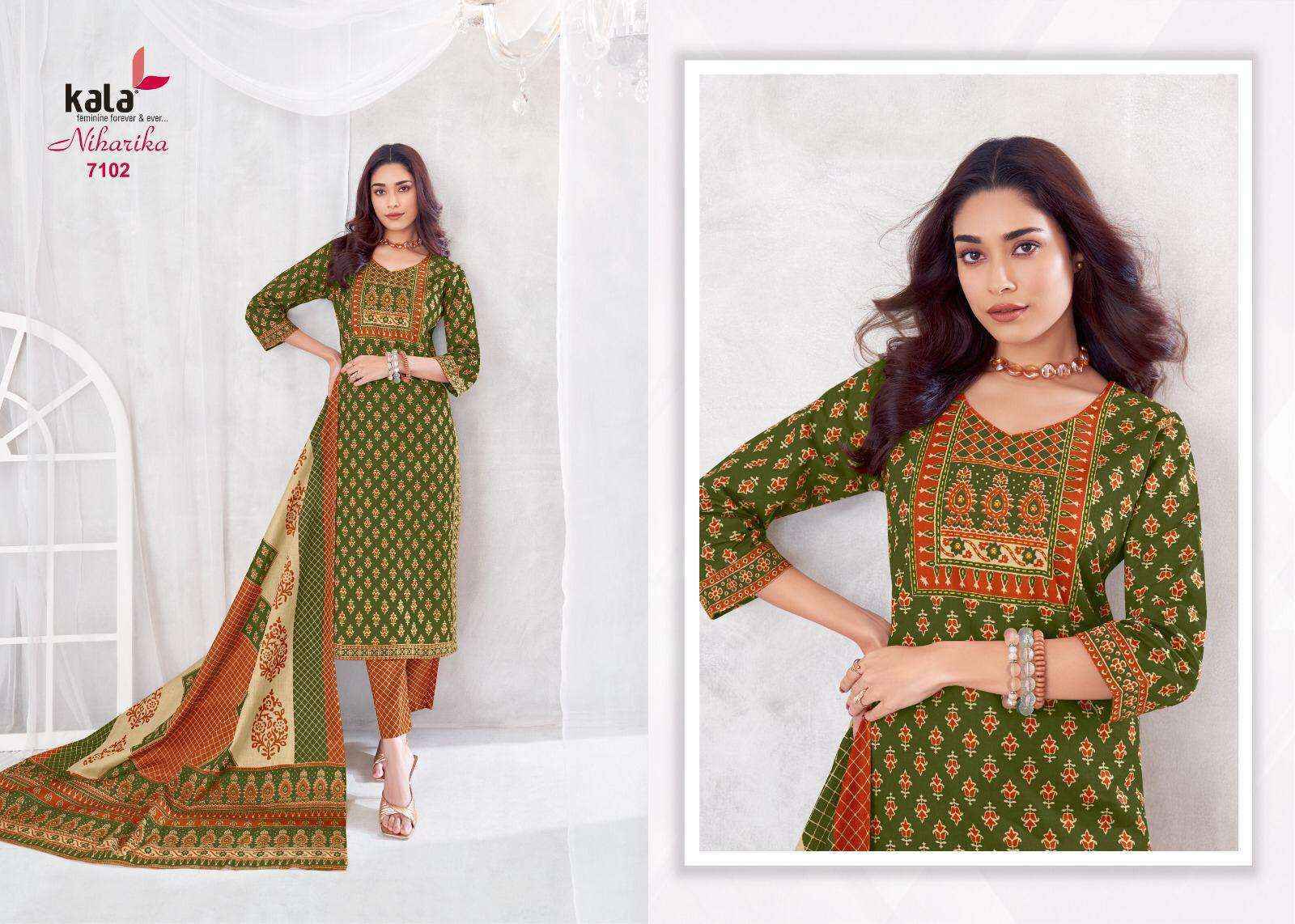 Kala Niharika Vol 4 Cotton Dress Material - Surat Wholesale Market ( 8 pcs Catalogue )