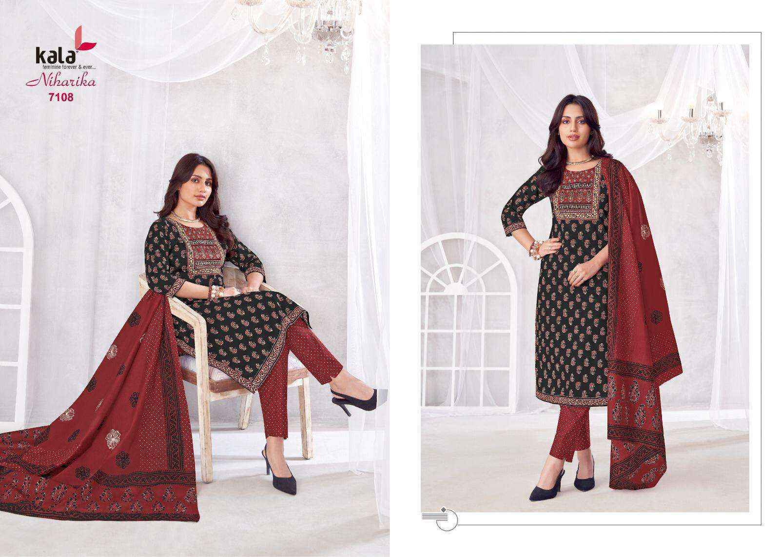 Kala Niharika Vol 4 Cotton Dress Material - Surat Wholesale Market ( 8 pcs Catalogue )