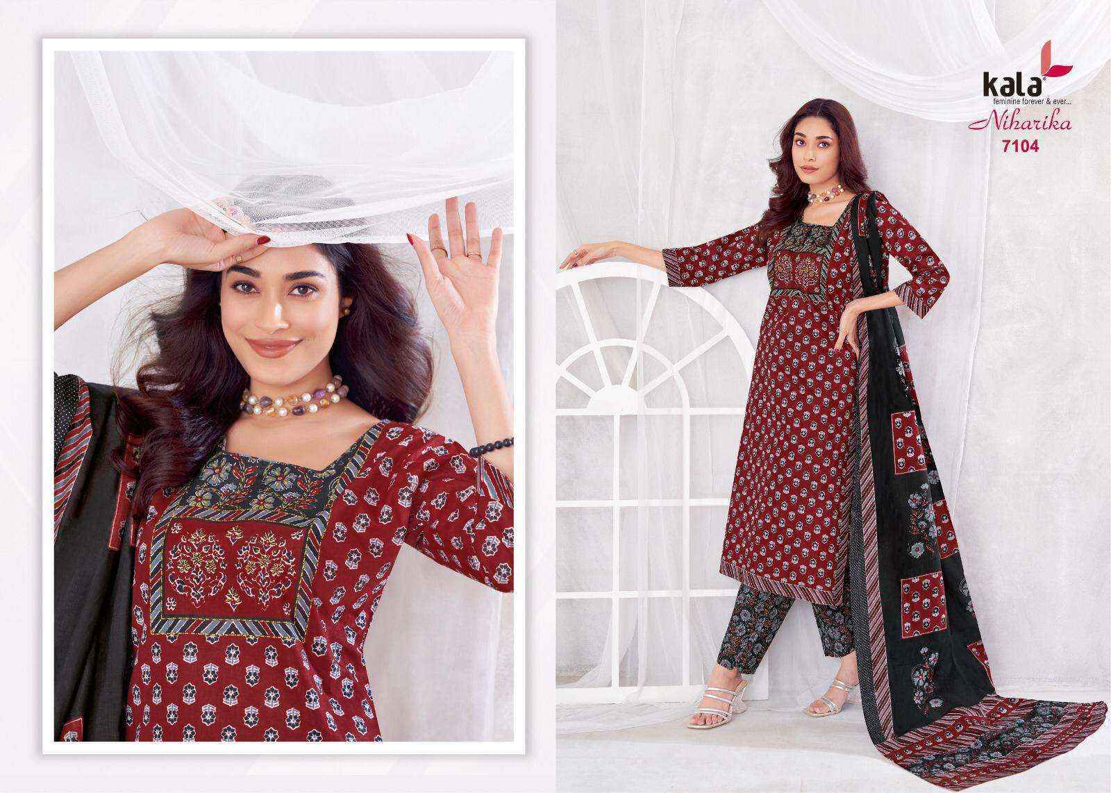 Kala Niharika Vol 4 Cotton Dress Material - Surat Wholesale Market ( 8 pcs Catalogue )