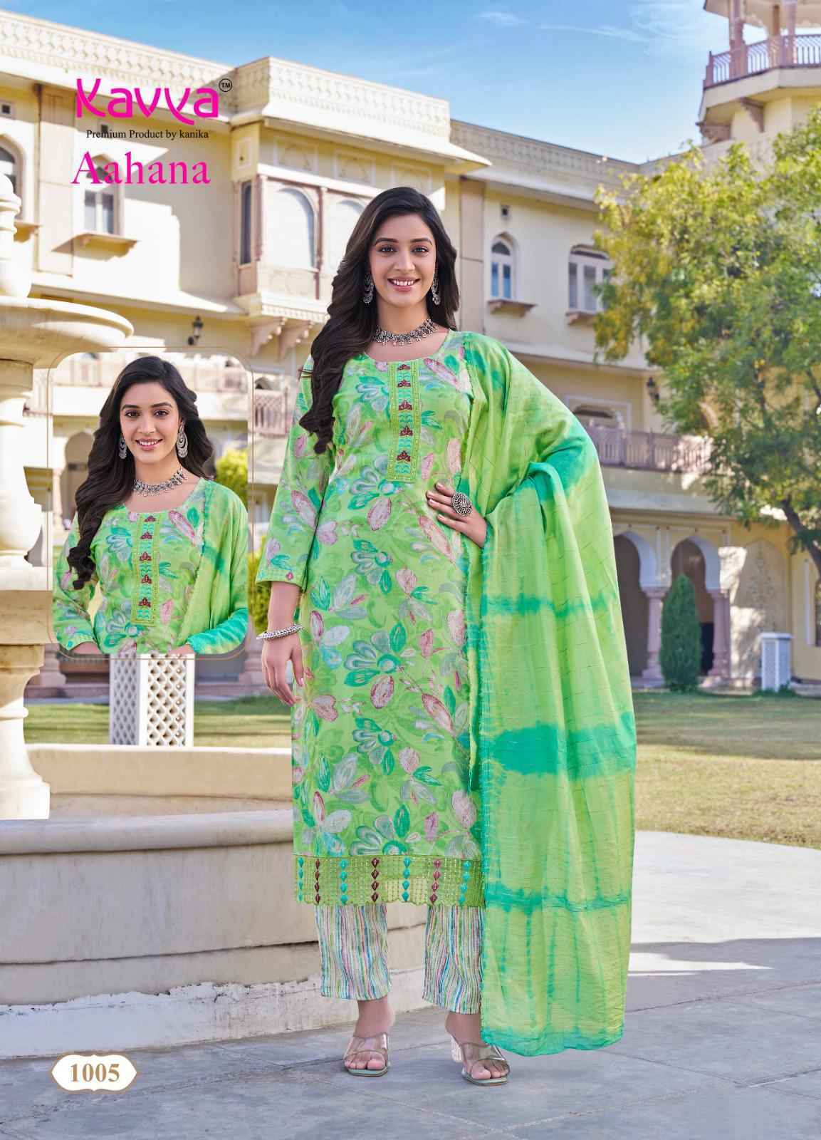 Kavya Aahana Vol-1 Capsule Readymade Suit Wholesale Price (10 pcs Catalogue)