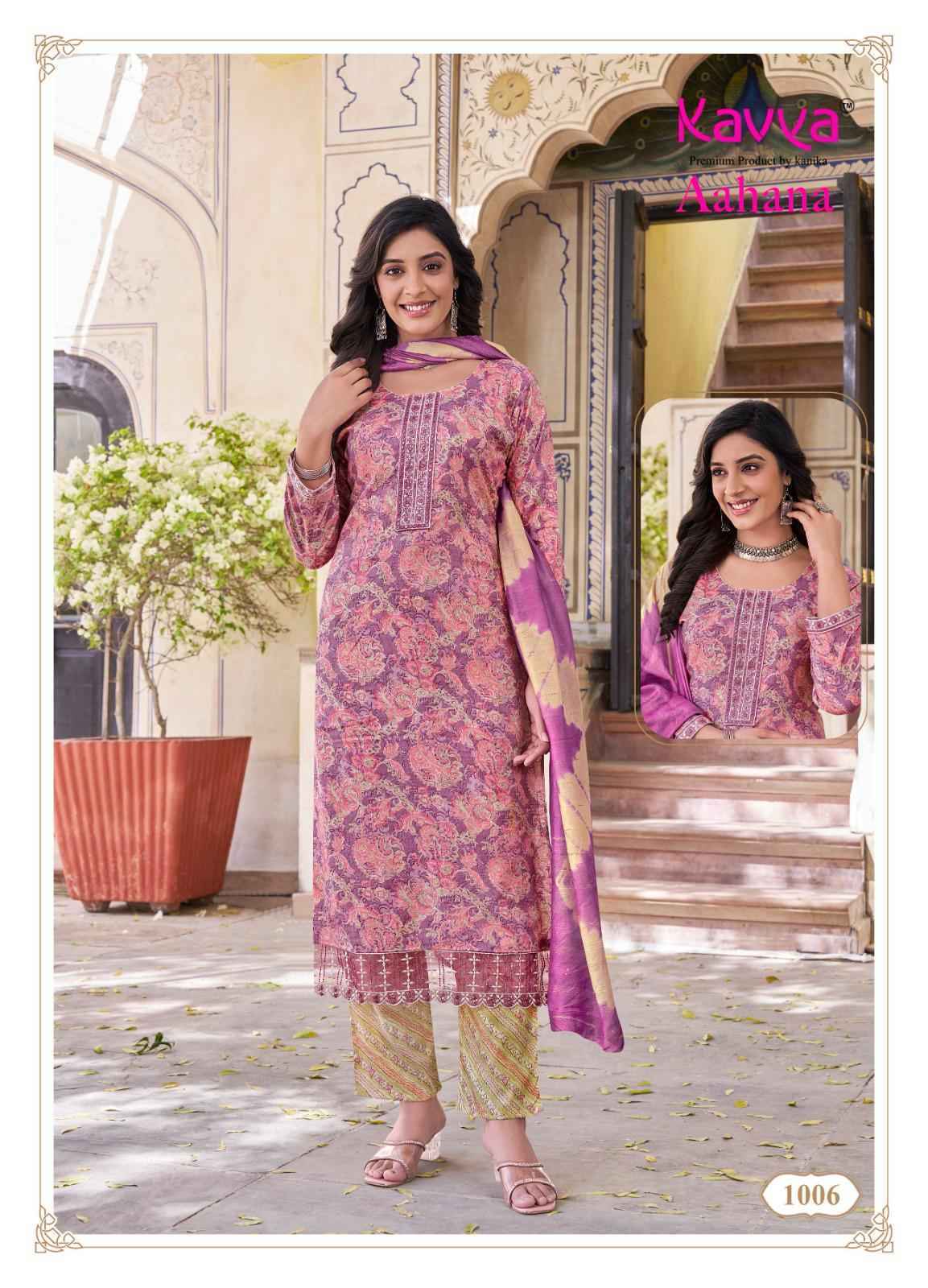 Kavya Aahana Vol-1 Capsule Readymade Suit Wholesale Price (10 pcs Catalogue)