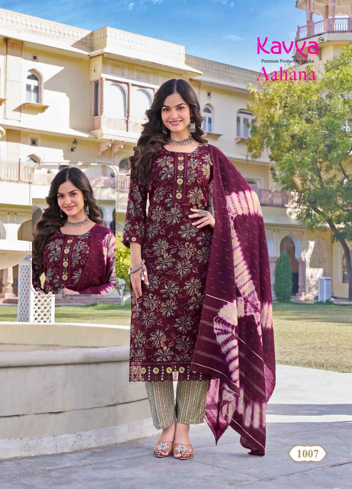 Kavya Aahana Vol-1 Capsule Readymade Suit Wholesale Price (10 pcs Catalogue)