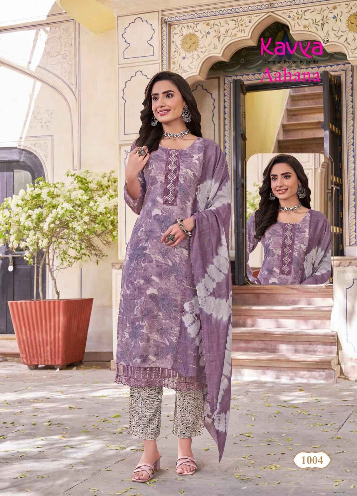 Kavya Aahana Vol-1 Capsule Readymade Suit Wholesale Price (10 pcs Catalogue)