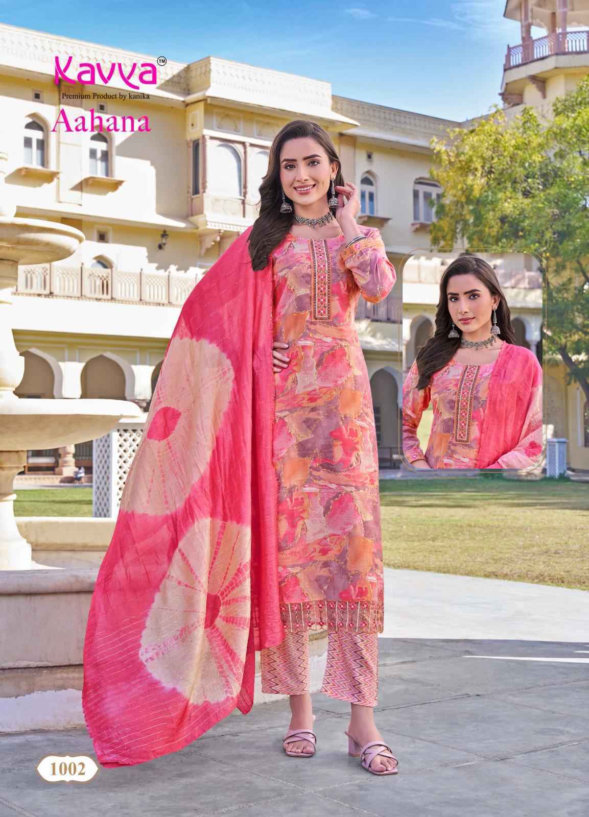 Kavya Aahana Vol-1 Capsule Readymade Suit Wholesale Price (10 pcs Catalogue)