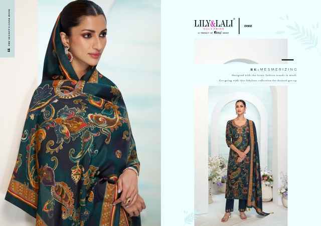 Lily & Lali Florista Readymade Natural Crepe Dress Wholesale Price ( 6 Pcs Catalog )