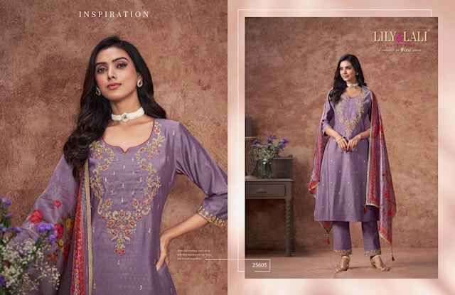 Lily & Lali Rashmika Suits Wholesale - Viscouse Silk Kurti Combo ( 6 pcs Catalogue )