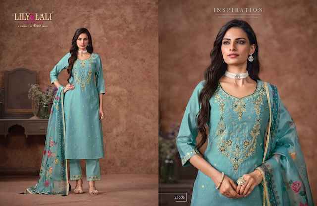 Lily & Lali Rashmika Suits Wholesale - Viscouse Silk Kurti Combo ( 6 pcs Catalogue )