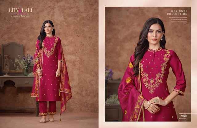 Lily & Lali Rashmika Suits Wholesale - Viscouse Silk Kurti Combo ( 6 pcs Catalogue )