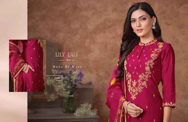 Lily & Lali Rashmika Suits Wholesale - Viscouse Silk Kurti Combo ( 6 pcs Catalogue )