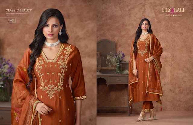 Lily & Lali Rashmika Suits Wholesale - Viscouse Silk Kurti Combo ( 6 pcs Catalogue )
