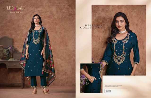Lily & Lali Rashmika Suits Wholesale - Viscouse Silk Kurti Combo ( 6 pcs Catalogue )