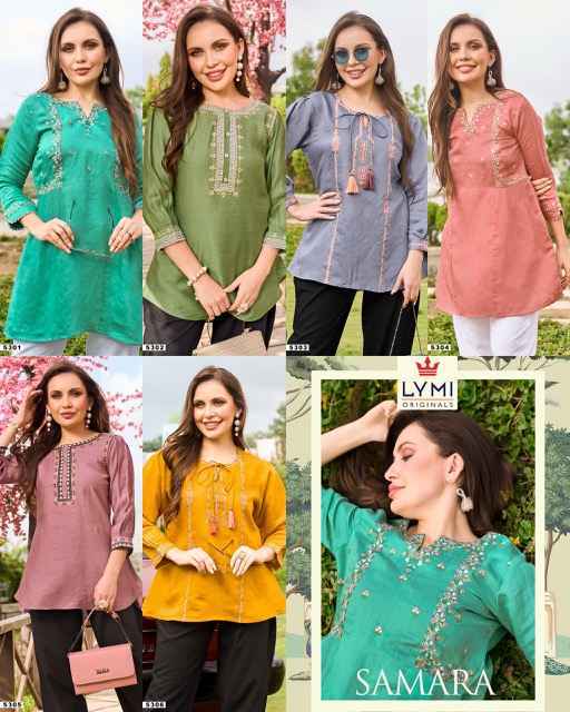 Lymi Samara Short Viscouse Kurti (6 pcs Catalogue)