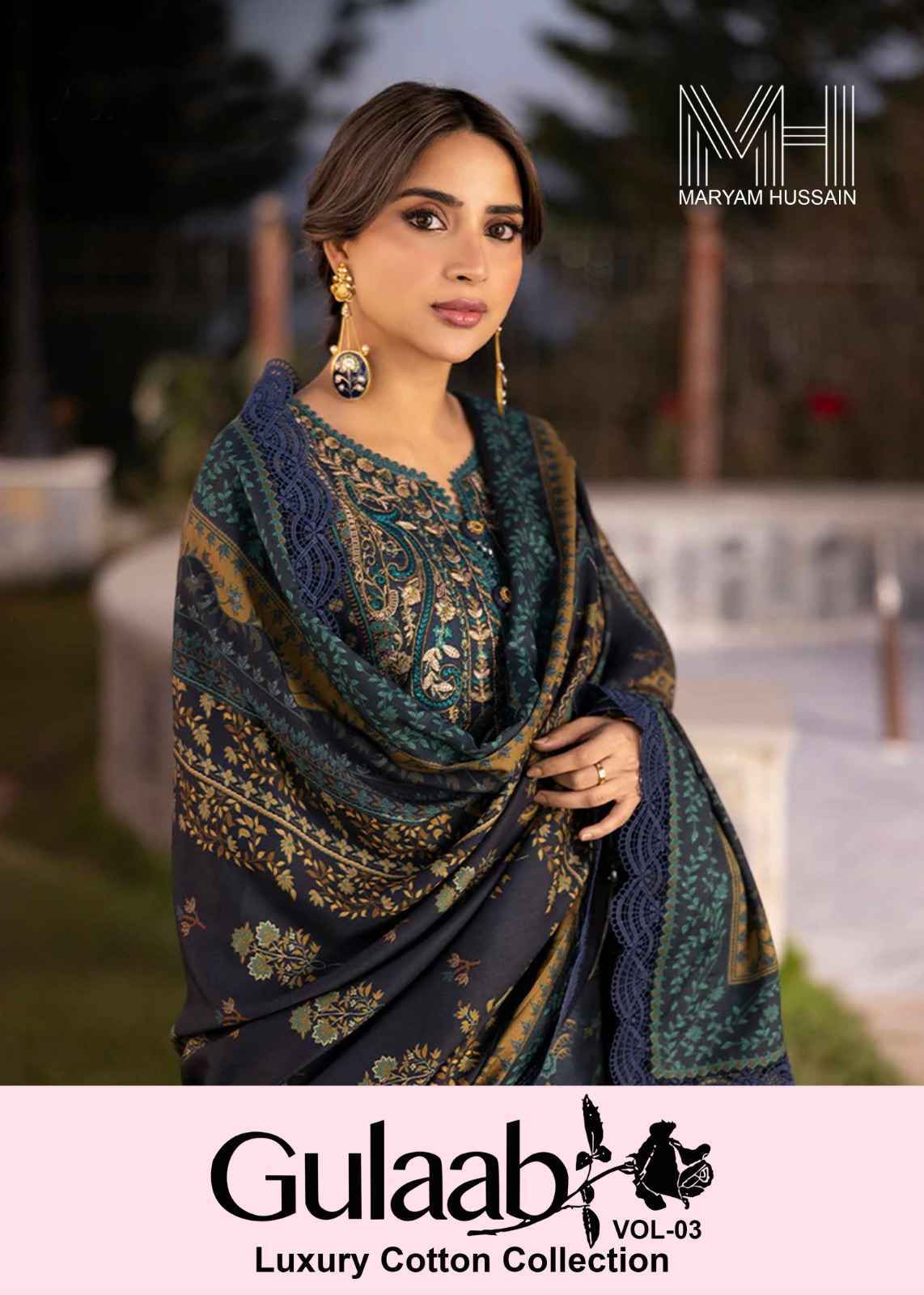 Maryam Hussain Gulaab Vol 3 Cotton Dress Materials ( 6 pc Cataloge )