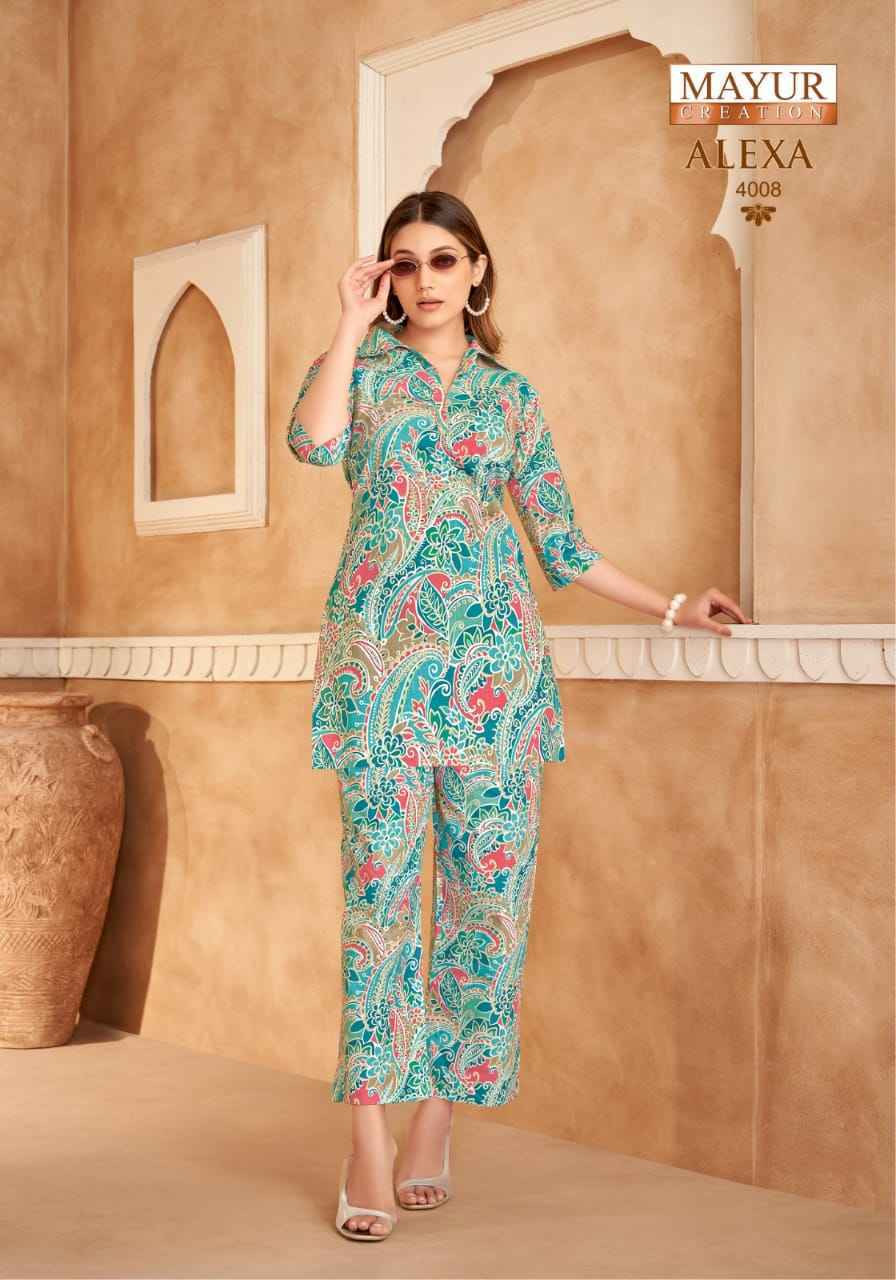 Mayur Creation Alexa Vol 4 Cotton Cord Set - surat Wholesale Market ( 10 pcs Catalogue )