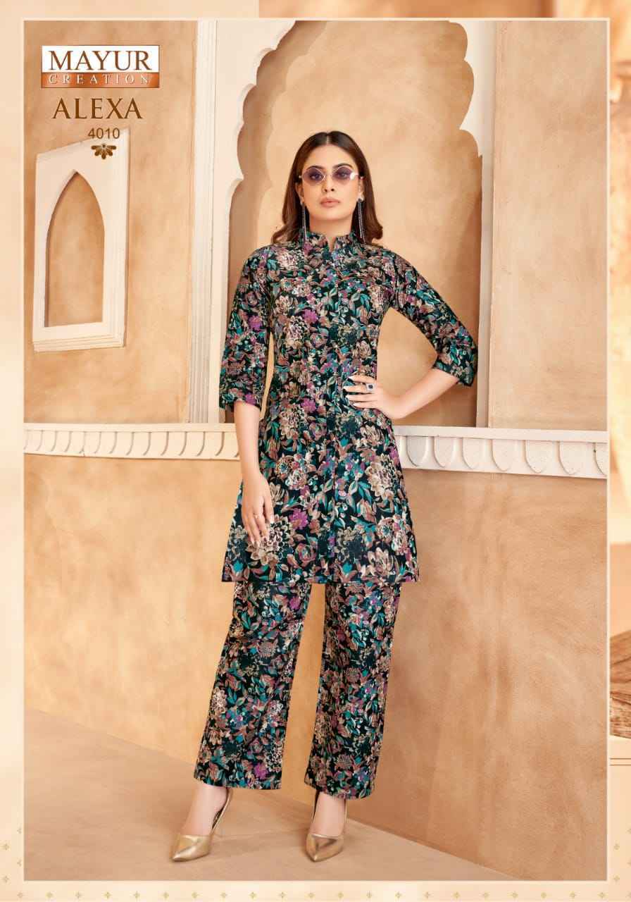 Mayur Creation Alexa Vol 4 Cotton Cord Set - surat Wholesale Market ( 10 pcs Catalogue )