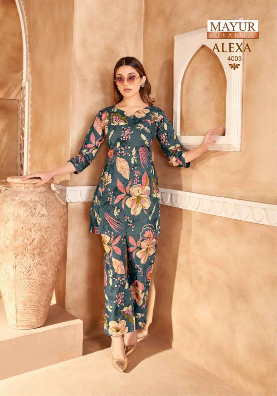 Mayur Creation Alexa Vol 4 Cotton Cord Set - surat Wholesale Market ( 10 pcs Catalogue )