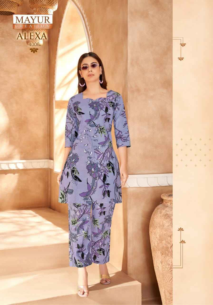 Mayur Creation Alexa Vol 4 Cotton Cord Set - surat Wholesale Market ( 10 pcs Catalogue )