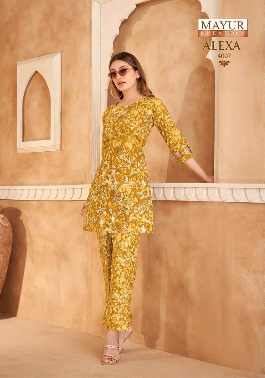Mayur Creation Alexa Vol 4 Cotton Cord Set - surat Wholesale Market ( 10 pcs Catalogue )