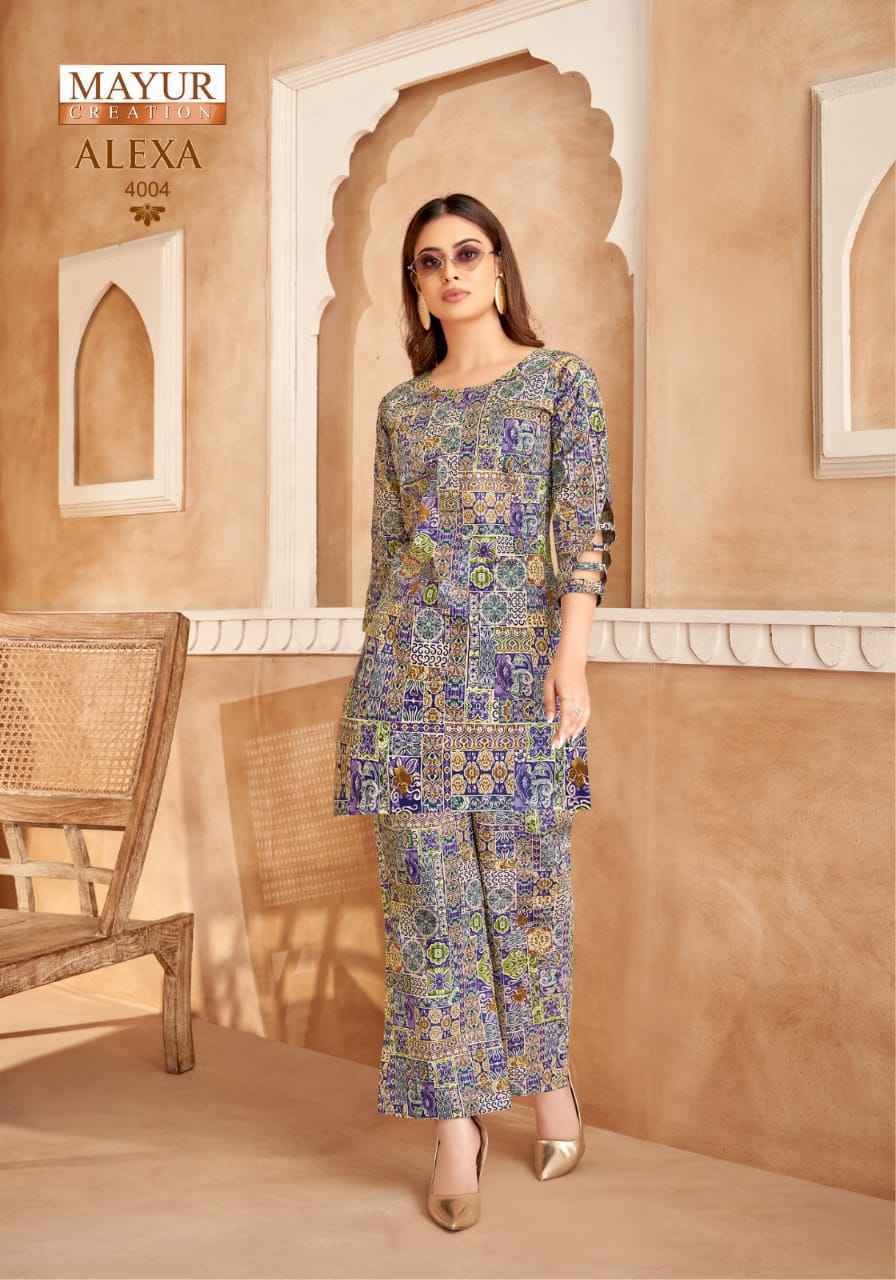 Mayur Creation Alexa Vol 4 Cotton Cord Set - surat Wholesale Market ( 10 pcs Catalogue )