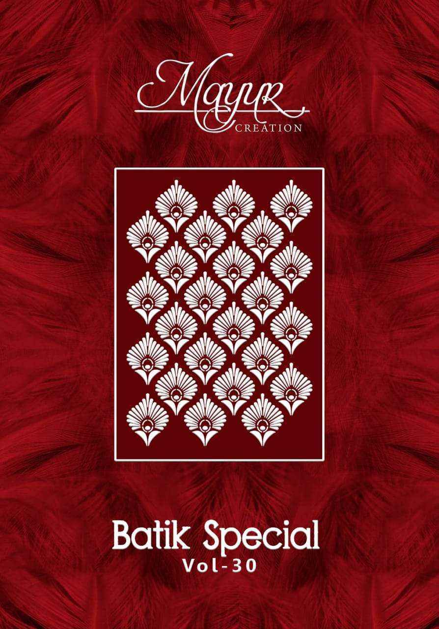 Mayur Creation Batik Special Vol-30 Cotton Salwar suits (10 pcs Catalogue)