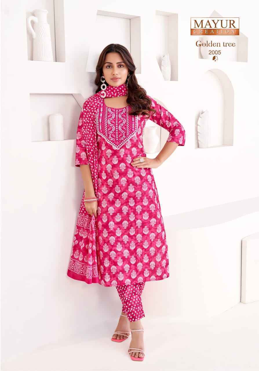 Mayur Creation Golden Tree Vol-2 Cotton Readymade Dress Wholesale Rate (10 pcs Catalogue)