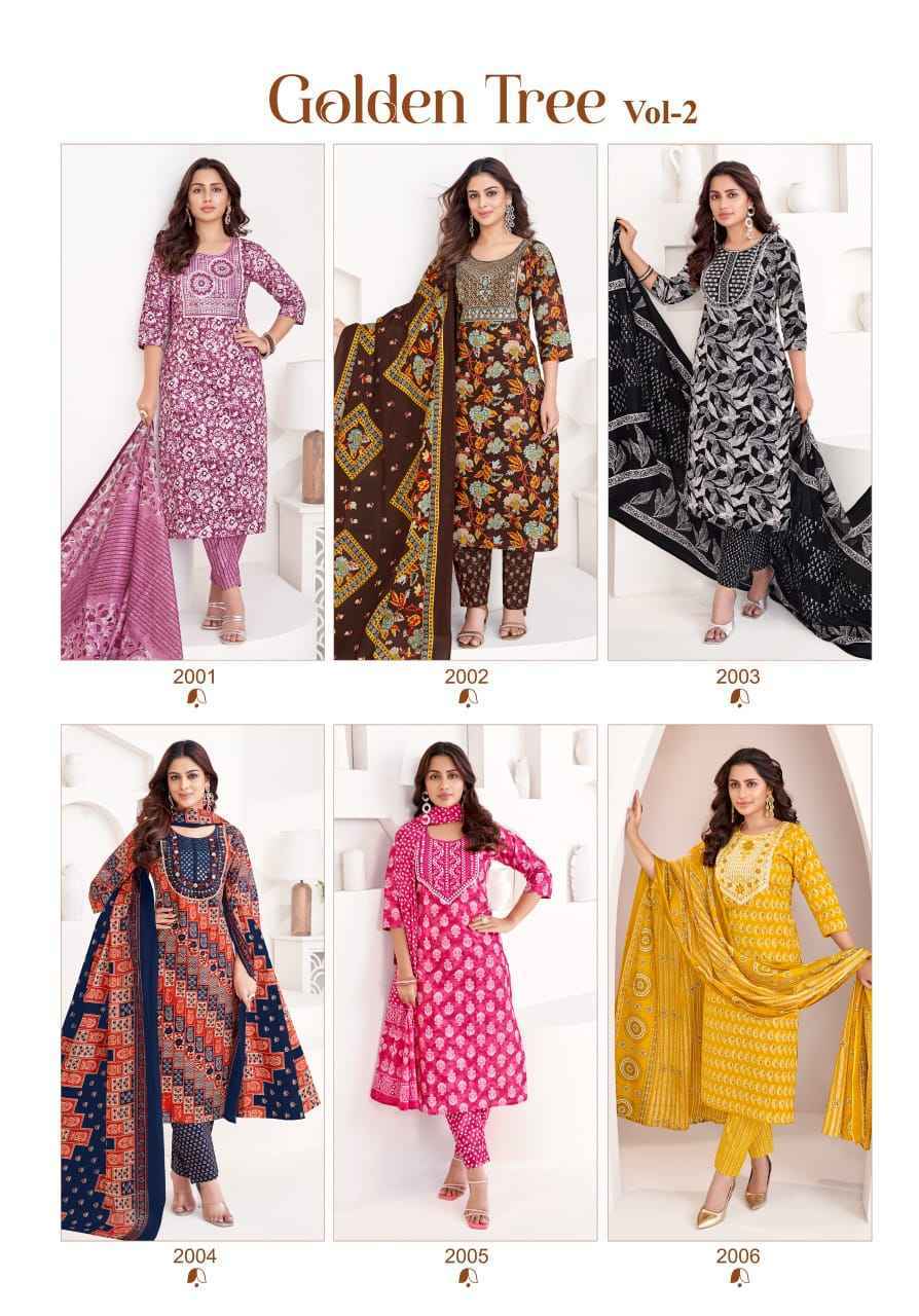 Mayur Creation Golden Tree Vol-2 Cotton Readymade Dress Wholesale Rate (10 pcs Catalogue)