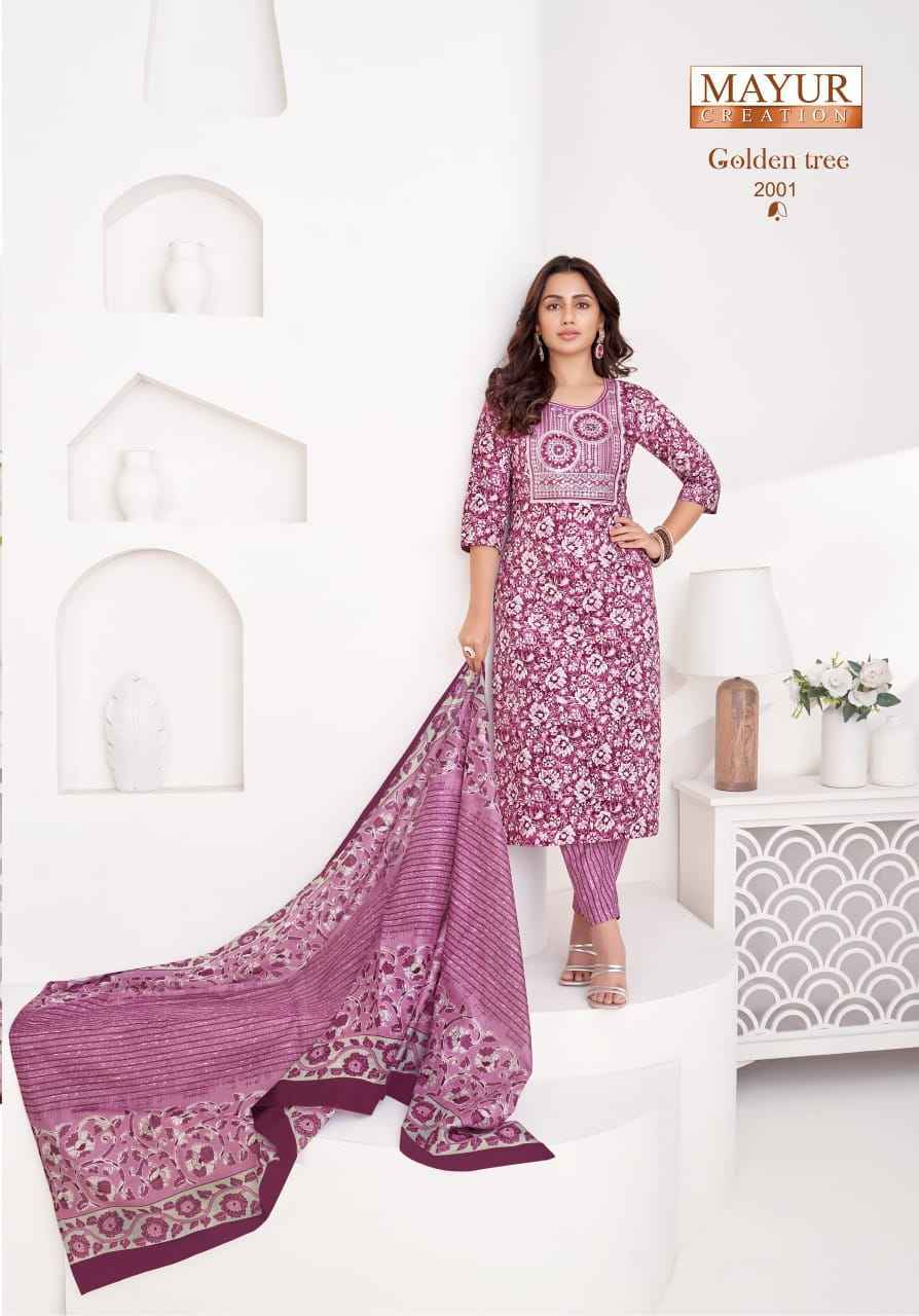 Mayur Creation Golden Tree Vol-2 Cotton Readymade Dress Wholesale Rate (10 pcs Catalogue)