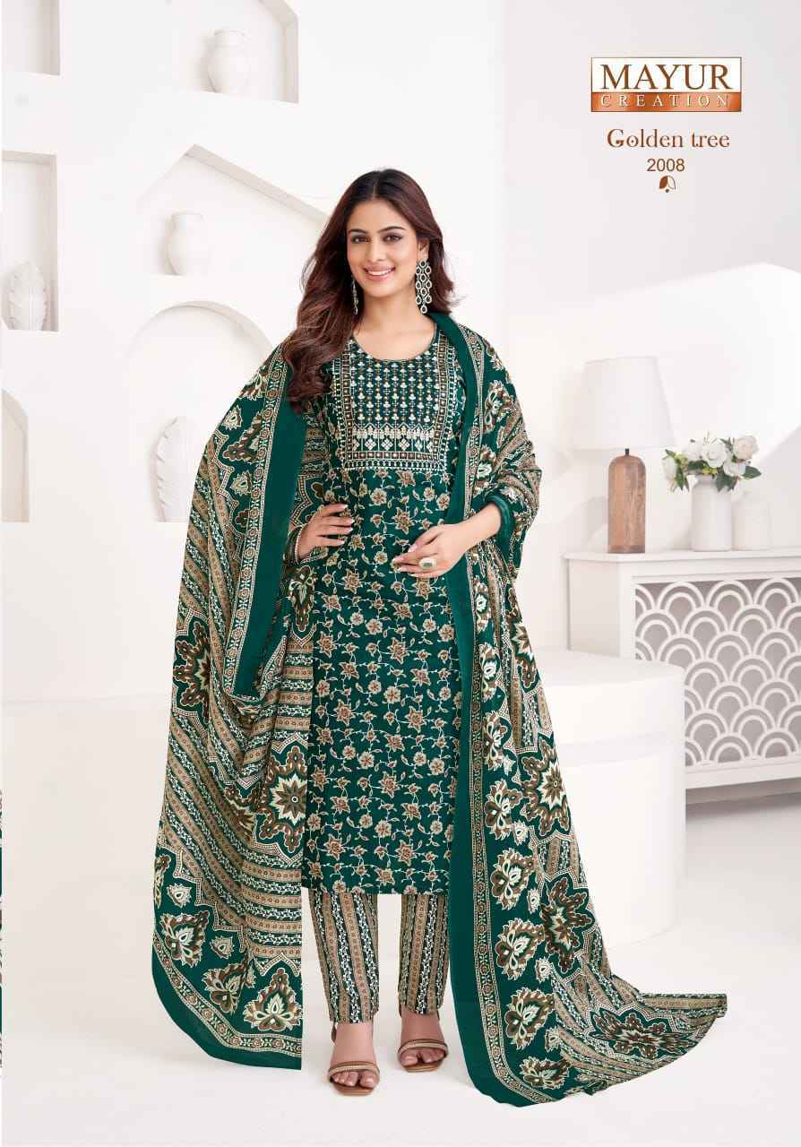 Mayur Creation Golden Tree Vol-2 Cotton Readymade Dress Wholesale Rate (10 pcs Catalogue)