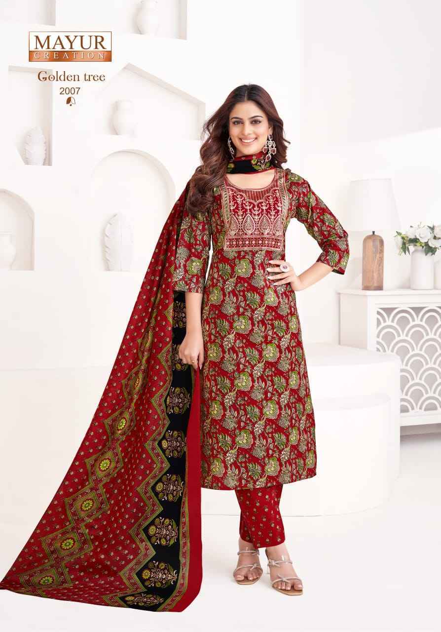 Mayur Creation Golden Tree Vol-2 Cotton Readymade Dress Wholesale Rate (10 pcs Catalogue)