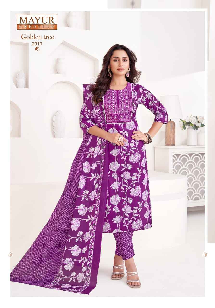 Mayur Creation Golden Tree Vol-2 Cotton Readymade Dress Wholesale Rate (10 pcs Catalogue)