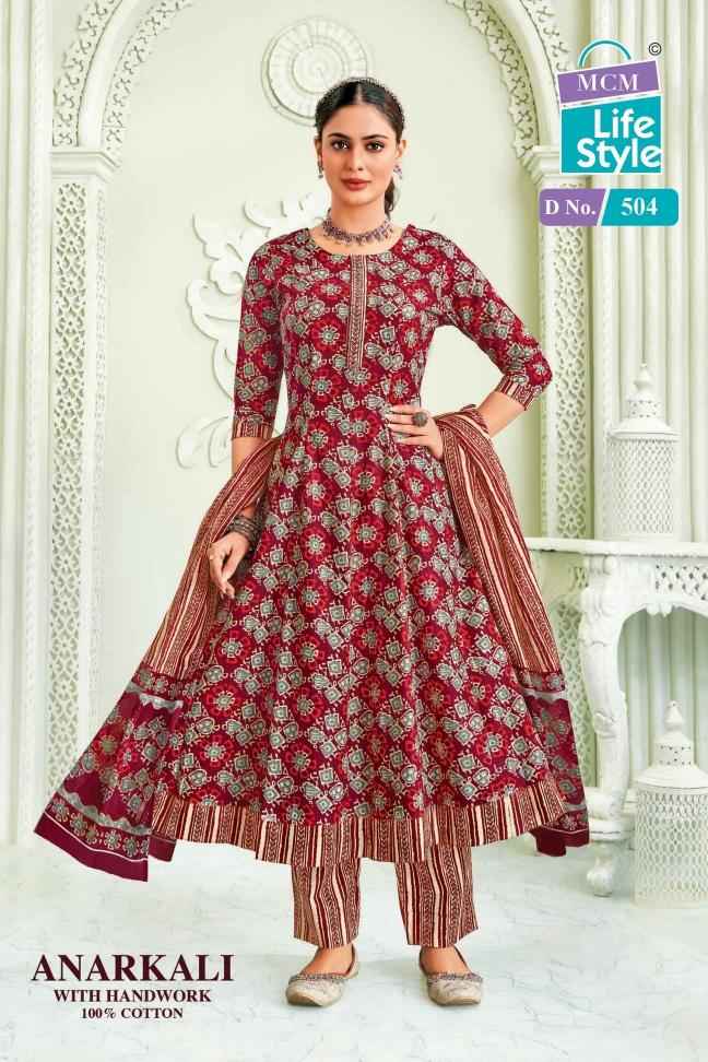 MCM Lifestyle Anarkali Vol 5 Readymade Suits Wholesale Price (10 pcs Catalogue )