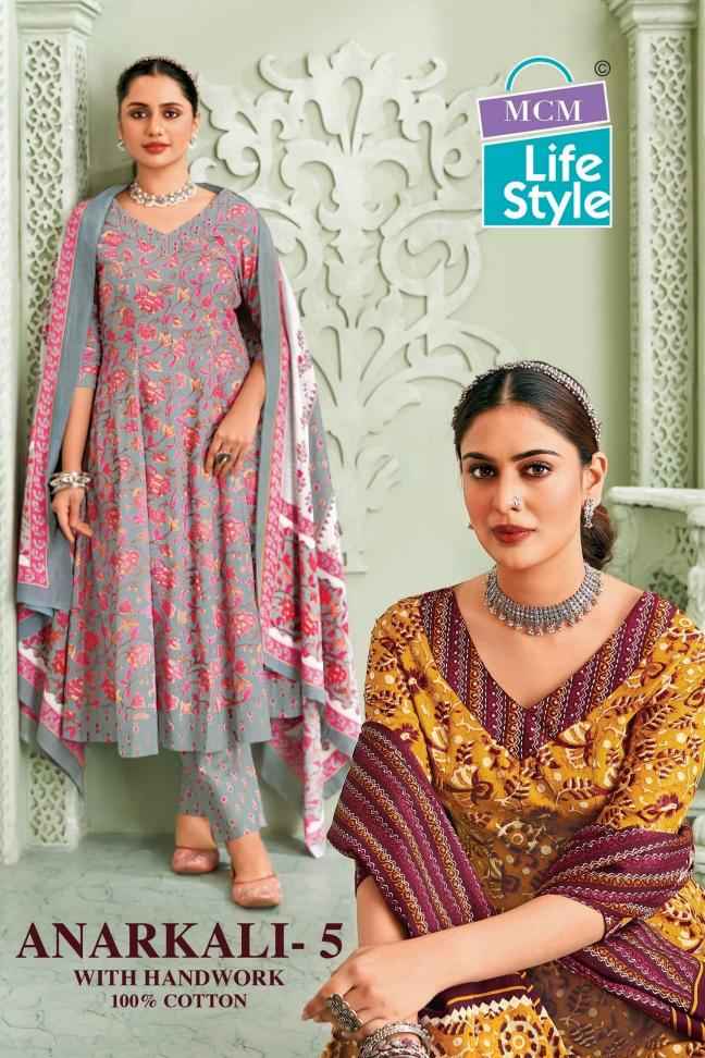 MCM Lifestyle Anarkali Vol 5 Readymade Suits Wholesale Price (10 pcs Catalogue )