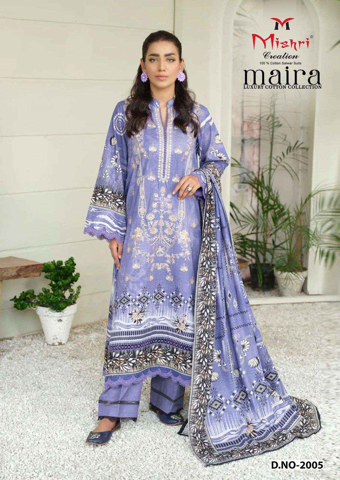 MISHRI CREATION MAIRA VOL 2 COTTON KARACHI PAKISTANI SUITS ( 6 PCS CATALOGUE )