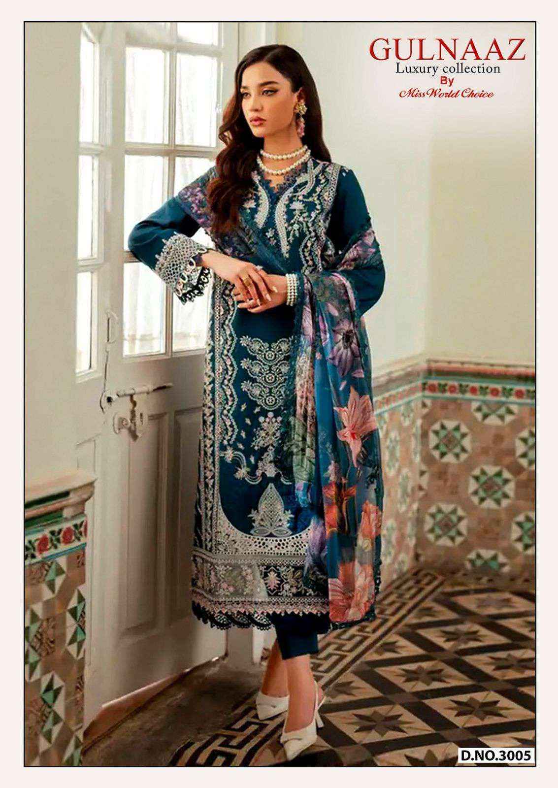 Miss World Choice Gulnaaz Vol 3 Printed Karachi Suit Wholesale Price ( 6 Pcs Catalog )